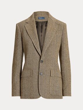 Polo by Ralph Lauren Brown Tan Herringbone Sport Coat